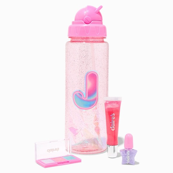 🎃 Claire’s Initial Water Bottle Makeup Set - Picture 3 of 9